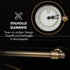 Victoria Einbaubackofen Retro-Design 9 Funktionen 50-250°C Schwarz 17 Victoria Einbaubackofen Retro-Design 9 Funktionen 50-250°C Schwarz -Haushaltsgeräte Store 10032460 de 0006 logo