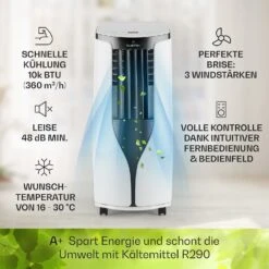 New Breeze ECO Mobile Klimaanlage 10.000 BTU / 2,9 KW EEK A+ 13 New Breeze ECO Mobile Klimaanlage 10.000 BTU / 2,9 KW EEK A+ -Haushaltsgeräte Store 10032511 de 0003 usp