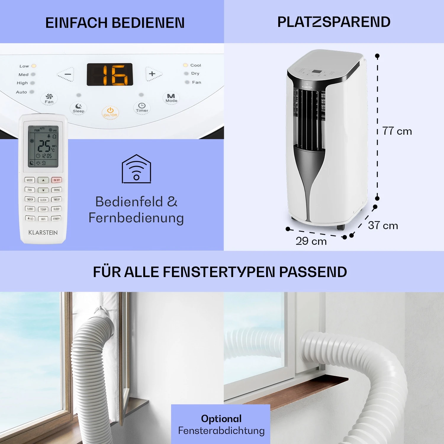 New Breeze ECO Mobile Klimaanlage 10.000 BTU / 2,9 KW EEK A+ 8 New Breeze ECO Mobile Klimaanlage 10.000 BTU / 2,9 KW EEK A+ – Bild 6