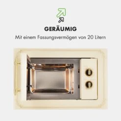 Victoria 20 Einbau-Mikrowelle, 20 L, 800 W, Grill: 1000 W, Elfenbein -Haushaltsgeräte Store 10032592 de 0007 logo