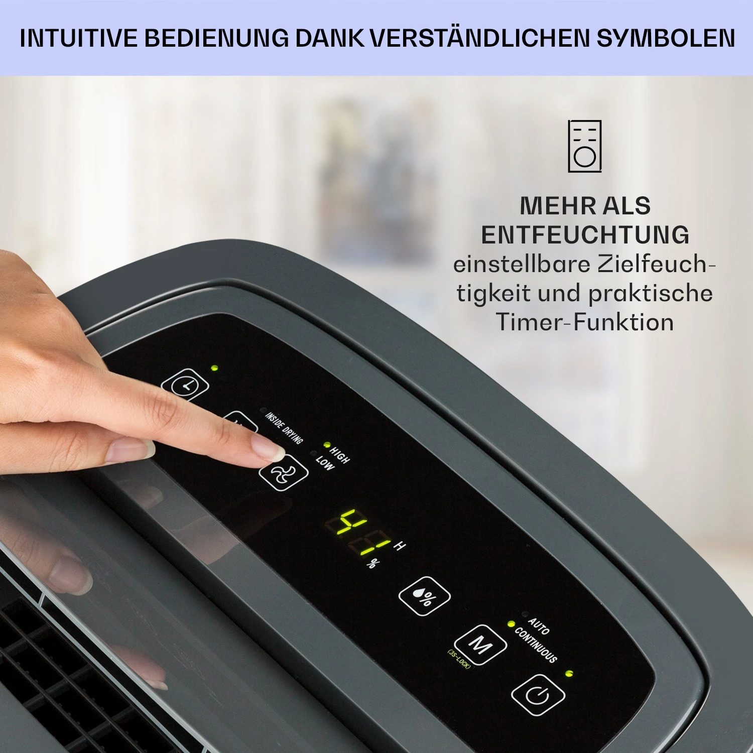 DryFy 20 Luftentfeuchter 420W 20l/d 230m³/h 40-50m² DrySelect 45dB 8 DryFy 20 Luftentfeuchter 420W 20l/d 230m³/h 40-50m² DrySelect 45dB – Bild 6