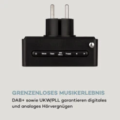 DigiPlug DAB Steckdosen-Radio, DAB+, UKW/PLL, BT, LCD-Display, Schwarz -Haushaltsgeräte Store 10032858 de 0003 logo