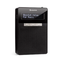 DigiPlug DAB Steckdosen-Radio, DAB+, UKW/PLL, BT, LCD-Display, Schwarz
