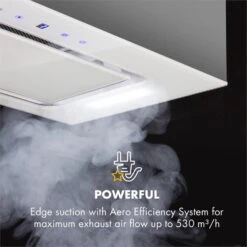 Hektor Dunstabzugshaube Einbau 52cm Abluft: 530 M³/h LED Touch Glas 14 Hektor Dunstabzugshaube Einbau 52cm Abluft: 530 M³/h LED Touch Glas -Haushaltsgeräte Store 10032862 uk 0003 logo Klarstein Hektor Dunstabzugshaube Einbau weiss