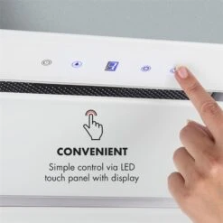 Hektor Dunstabzugshaube Einbau 52cm Abluft: 530 M³/h LED Touch Glas 15 Hektor Dunstabzugshaube Einbau 52cm Abluft: 530 M³/h LED Touch Glas -Haushaltsgeräte Store 10032862 uk 0004 logo Klarstein Hektor Dunstabzugshaube Einbau weiss