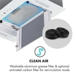 Hektor Dunstabzugshaube Einbau 52cm Abluft: 530 M³/h LED Touch Glas 16 Hektor Dunstabzugshaube Einbau 52cm Abluft: 530 M³/h LED Touch Glas -Haushaltsgeräte Store 10032862 uk 0005 logo Klarstein Hektor Dunstabzugshaube Einbau weiss reedit