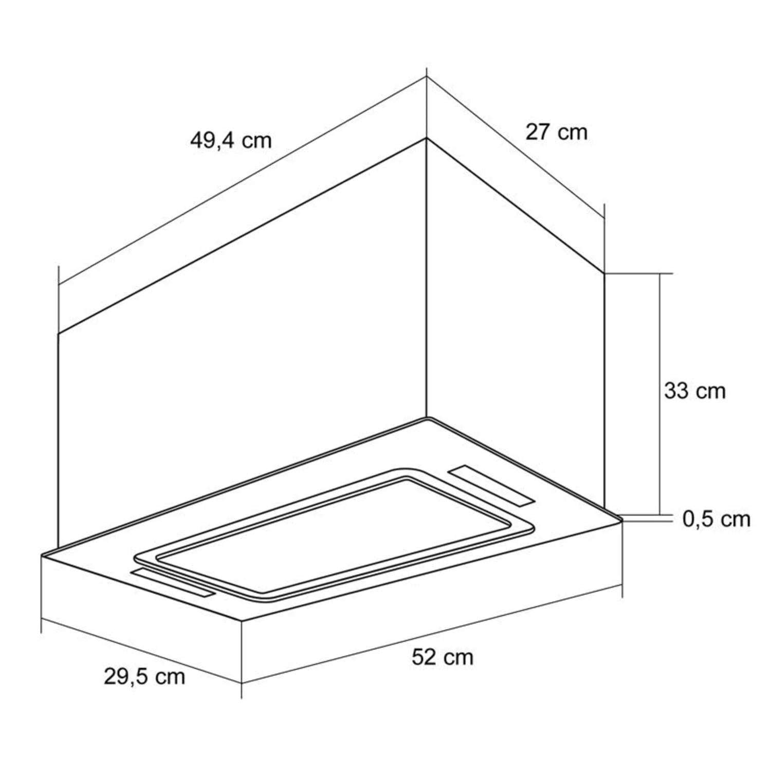 Hektor Dunstabzugshaube Einbau 52cm Abluft: 530 M³/h LED Touch Glas 10 Hektor Dunstabzugshaube Einbau 52cm Abluft: 530 M³/h LED Touch Glas – Bild 8