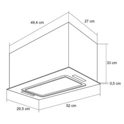 Hektor Dunstabzugshaube Einbau 52cm Abluft: 530 M³/h LED Touch Glas 20 Hektor Dunstabzugshaube Einbau 52cm Abluft: 530 M³/h LED Touch Glas -Haushaltsgeräte Store 10032862 yy 0009 logo Klarstein Hektor Dunstabzugshaube Einbau weiss