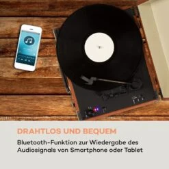 Jerry Lee BT Plattenspieler BT USB Aufnahme & Wiedergabe Braun -Haushaltsgeräte Store 10032869 de 0004 logo