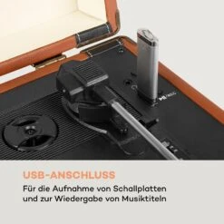 Jerry Lee BT Plattenspieler BT USB Aufnahme & Wiedergabe Braun -Haushaltsgeräte Store 10032869 de 0005 logo