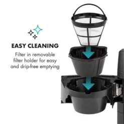 Aromatica II Kaffeemaschine, Mahlwerk, 1,25 L, Silber -Haushaltsgeräte Store 10032872 yy 0007 logo Klarstein Aromatica II Kaffeemaschine silber