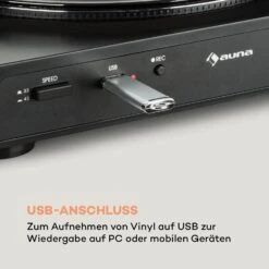 Fullmatic Vollautomatischer Plattenspieler USB Vorverstärker Schwarz -Haushaltsgeräte Store 10032888 de 0004 logo