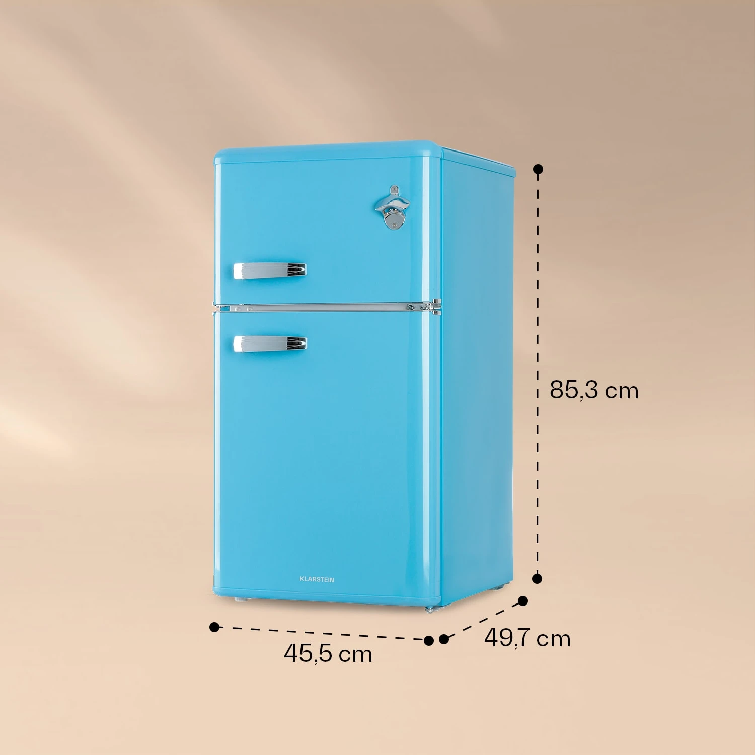 Irene Kühl- & Gefrierkombination 85 Liter Retro-Design 7 Irene Kühl- & Gefrierkombination 85 Liter Retro-Design – Bild 5