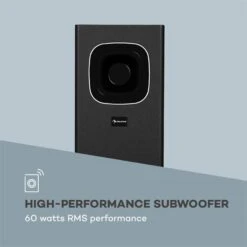 Areal Bar 650 2.1 Sound System Soundbar 120W RMS-Leistung BT USB -Haushaltsgeräte Store 10032983 yy 0005 logo Auna 2 1CH Soundbar