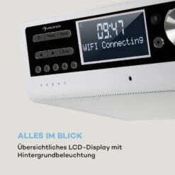 Intelligence DAB+ Küchenradio, Alexa-VoiceControl, Spotify, BT, Weiß -Haushaltsgeräte Store 10033001 de 0005 logo