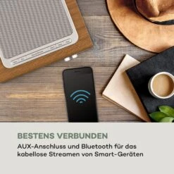 Silver Star CD Cube Radio Bluetooth HCC Display Wood Brown -Haushaltsgeräte Store 10033003 de 0005 logo