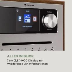 Silver Star CD Cube Radio Bluetooth HCC Display Wood Brown -Haushaltsgeräte Store 10033003 de 0006 logo