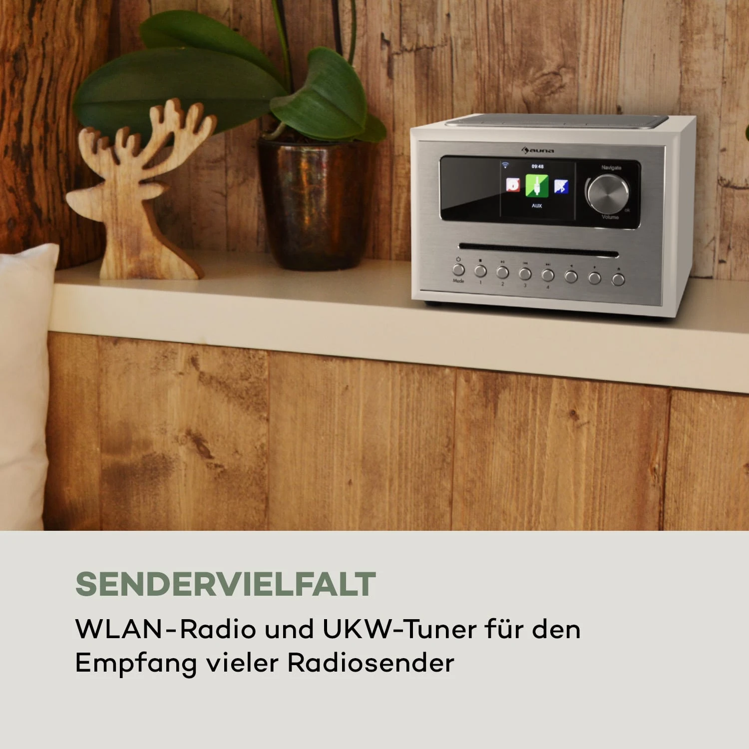 Silver Star CD Cube Radio Bluetooth HCC Display Weiß 4 Silver Star CD Cube Radio Bluetooth HCC Display Weiß – Bild 2