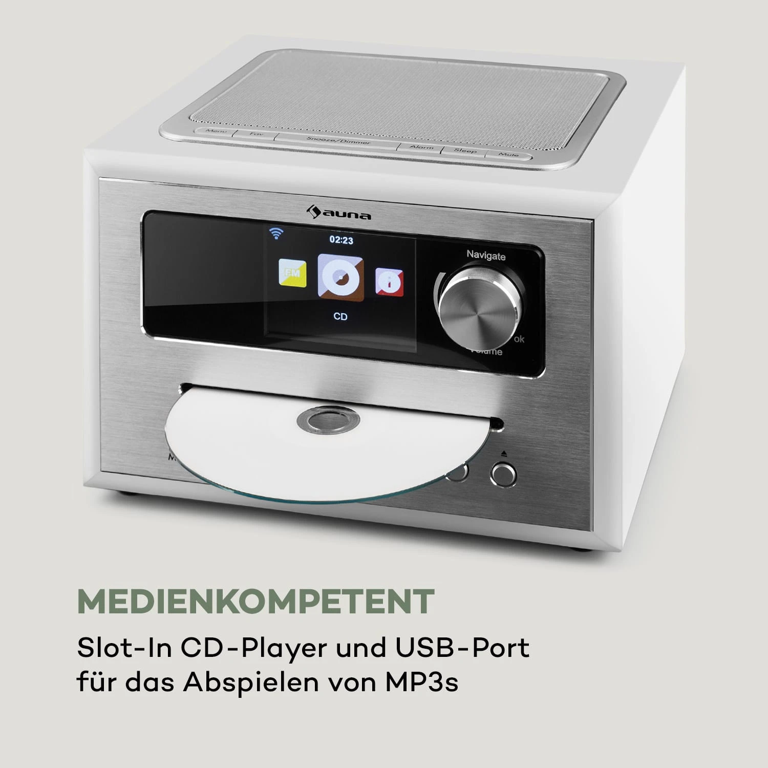 Silver Star CD Cube Radio Bluetooth HCC Display Weiß 10 Silver Star CD Cube Radio Bluetooth HCC Display Weiß – Bild 8