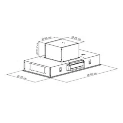 High Line Deckenhaube 90cm 410 M3/h 75W 3 Stufen Fernbedienung Schwarz -Haushaltsgeräte Store 10033054 yy 0010 logo Klarstein High Line Deckenhaube 90 cm schwarz