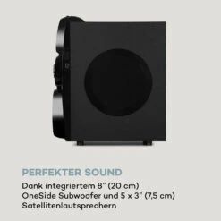 X-Gaming 5.1 Surround-Audiosystem 380Wmax. OneSide Subwoofer BT USB SD 17 X-Gaming 5.1 Surround-Audiosystem 380Wmax. OneSide Subwoofer BT USB SD -Haushaltsgeräte Store 10033070 de 0006 logo