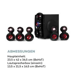 X-Gaming 5.1 Surround-Audiosystem 380Wmax. OneSide Subwoofer BT USB SD 21 X-Gaming 5.1 Surround-Audiosystem 380Wmax. OneSide Subwoofer BT USB SD -Haushaltsgeräte Store 10033070 de 0010 logo