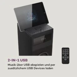 Karaboom 100 Turmlautsprecher 120W Max. Bluetooth 2 In 1 USB -Haushaltsgeräte Store 10033149 de 0005 logo