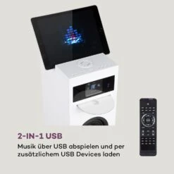 Karaboom 100 Wifi Turmlautsprecher Internetradio DAB+ BT 120W Weiß -Haushaltsgeräte Store 10033150 de 0006 logo