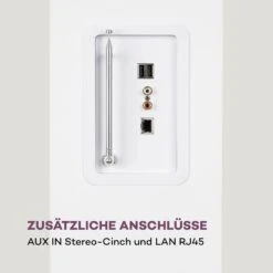 Karaboom 100 Wifi Turmlautsprecher Internetradio DAB+ BT 120W Weiß -Haushaltsgeräte Store 10033150 de 0008 logo