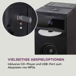 Karaboom 100 Wifi Turmlautsprecher Internetradio DAB+ BT 120W Schwarz -Haushaltsgeräte Store 10033151 de 0004 logo