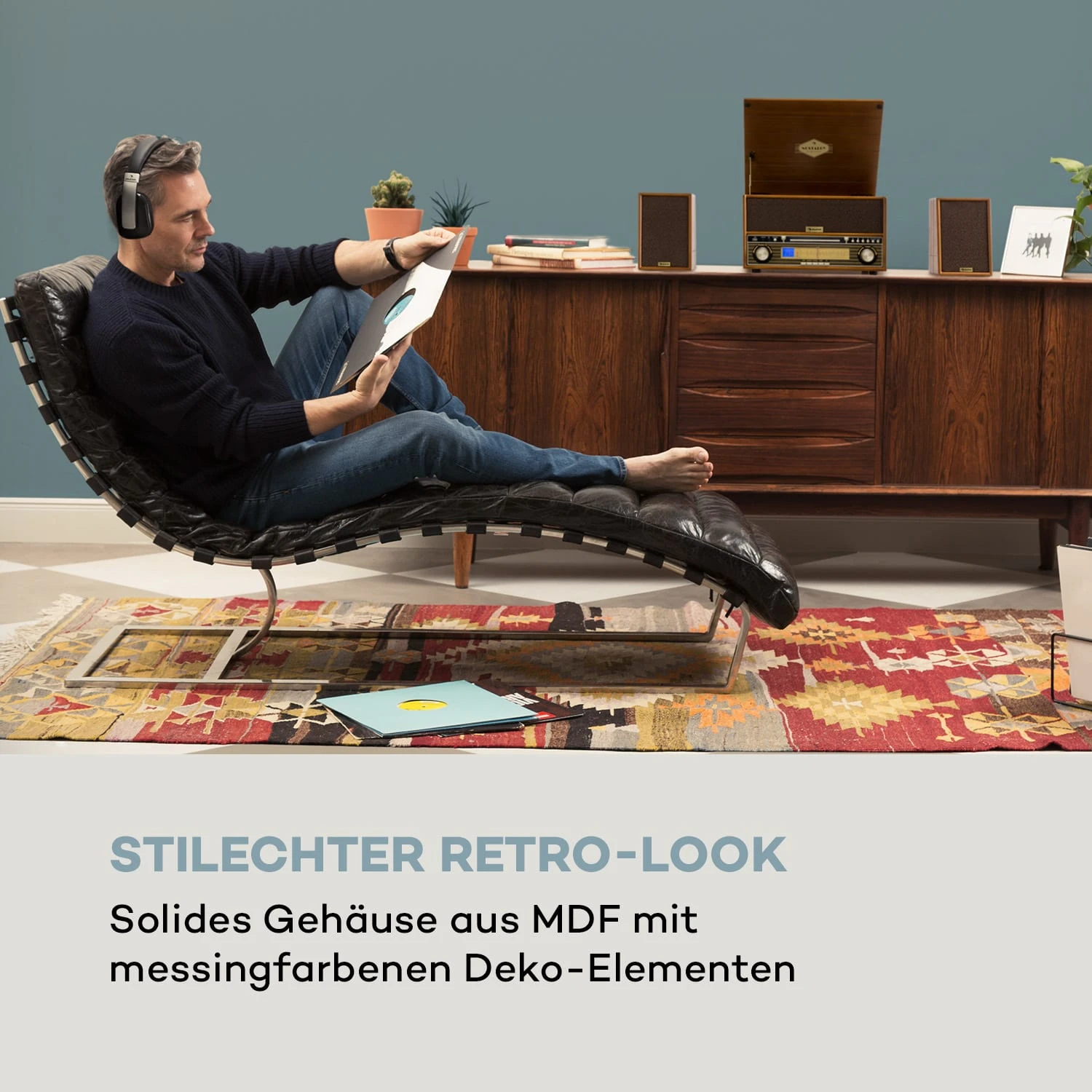 Belle Epoque 1910 Retro-Stereoanlage Plattenspieler CD Lautsprecher 4 Belle Epoque 1910 Retro-Stereoanlage Plattenspieler CD Lautsprecher – Bild 2