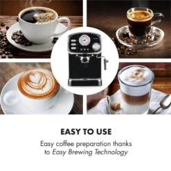 Espressionata Gusto Espressomaschine 1100W 15 Bar Druck Schwarz 14 Espressionata Gusto Espressomaschine 1100W 15 Bar Druck Schwarz -Haushaltsgeräte Store 10033209 yy 0004 logo Klarstein Espressionata Gusto Espressomaschine