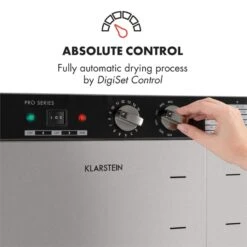 Master Jerky 24 Dörrautomat 5850W 40-90 °C 15h-Timer Edelstahl Silber 12 Master Jerky 24 Dörrautomat 5850W 40-90 °C 15h-Timer Edelstahl Silber -Haushaltsgeräte Store 10033214 yy 0003 logo Klarstein Master Jerky 24 Doerrautomat silber