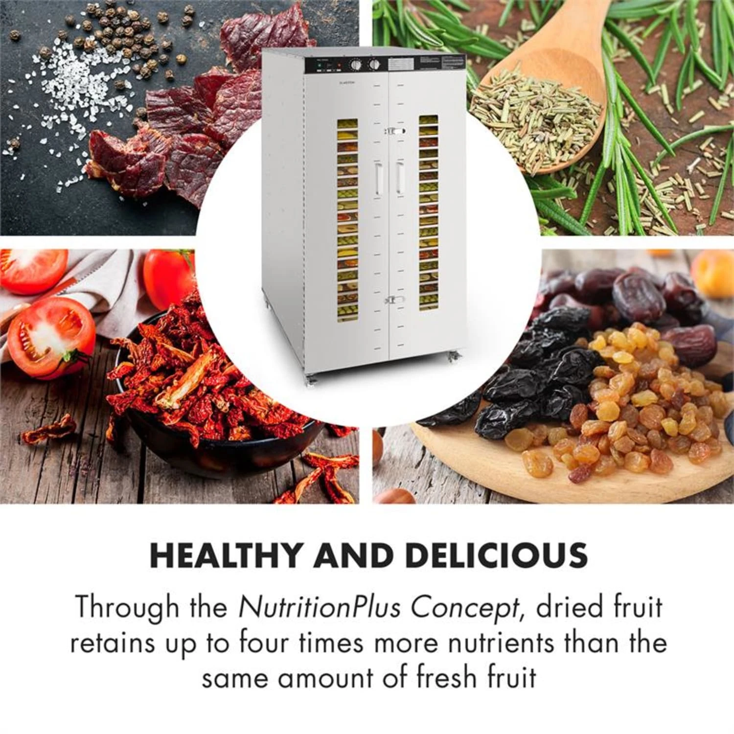 Master Jerky 24 Dörrautomat 5850W 40-90 °C 15h-Timer Edelstahl Silber 7 Master Jerky 24 Dörrautomat 5850W 40-90 °C 15h-Timer Edelstahl Silber – Bild 5