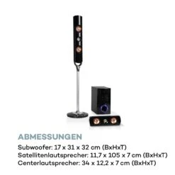 Areal Nobility 5.1-Surround-System 120W RMS BT USB AUX Fernbedienung -Haushaltsgeräte Store 10033215 de 0008 logo
