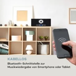 Wallie Microsystem CD-Player Bluetooth USB-Port Fernbedienung Schwarz 15 Wallie Microsystem CD-Player Bluetooth USB-Port Fernbedienung Schwarz -Haushaltsgeräte Store 10033227 de 0004 logo