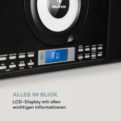 Wallie Microsystem CD-Player Bluetooth USB-Port Fernbedienung Schwarz 18 Wallie Microsystem CD-Player Bluetooth USB-Port Fernbedienung Schwarz -Haushaltsgeräte Store 10033227 de 0007 logo