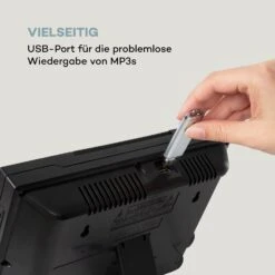Wallie Microsystem CD-Player Bluetooth USB-Port Fernbedienung Schwarz 19 Wallie Microsystem CD-Player Bluetooth USB-Port Fernbedienung Schwarz -Haushaltsgeräte Store 10033227 de 0008 logo