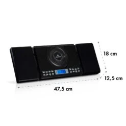 Wallie Microsystem CD-Player Bluetooth USB-Port Fernbedienung Schwarz 21 Wallie Microsystem CD-Player Bluetooth USB-Port Fernbedienung Schwarz -Haushaltsgeräte Store 10033227 de 0010 logo