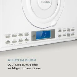 Wallie Microsystem CD-Player Bluetooth USB-Port Fernbedienung Weiß -Haushaltsgeräte Store 10033228 de 0007 logo