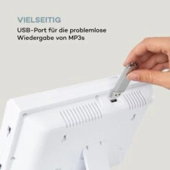 Wallie Microsystem CD-Player Bluetooth USB-Port Fernbedienung Weiß -Haushaltsgeräte Store 10033228 de 0008 logo