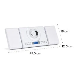 Wallie Microsystem CD-Player Bluetooth USB-Port Fernbedienung Weiß -Haushaltsgeräte Store 10033228 yy 0010 logo
