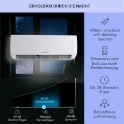 Windwaker Split-Klimaanlage 12.000 BTU/3,6 KW Luftdurchsatz 600m³/h 14 Windwaker Split-Klimaanlage 12.000 BTU/3,6 KW Luftdurchsatz 600m³/h -Haushaltsgeräte Store 10033483 de 0004 usp