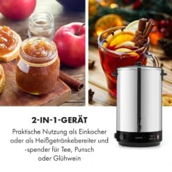 KonfiStar 50 Einkochautomat Getränkespender 2500W 50L Edelstahl 18 KonfiStar 50 Einkochautomat Getränkespender 2500W 50L Edelstahl -Haushaltsgeräte Store 10033525 de 0007 logo
