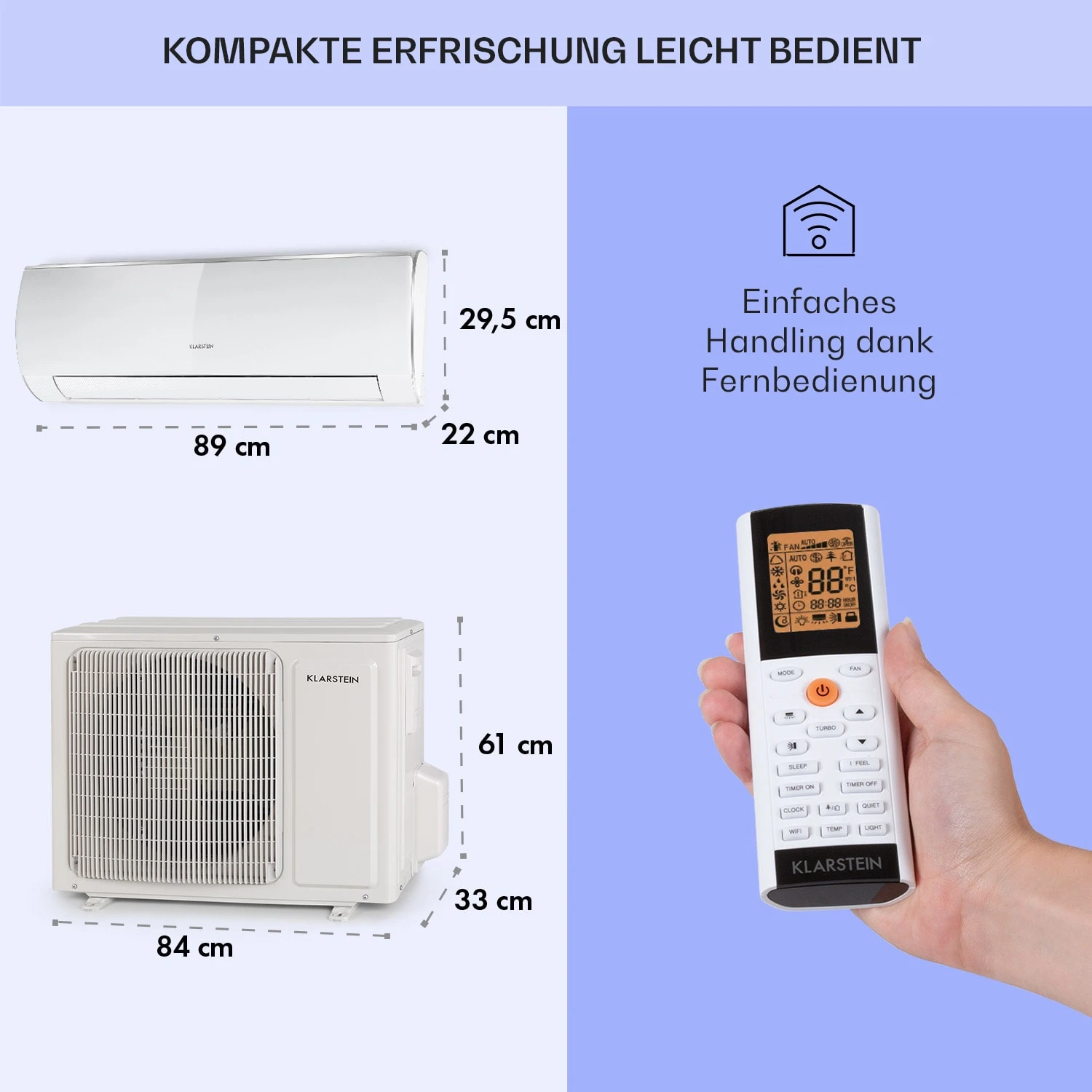 Windwaker Eco Split-Klimaanlage 12.000 BTU/3,5 KW Luftdurchsatz 680 M³/h Max. A++ 8 Windwaker Eco Split-Klimaanlage 12.000 BTU/3,5 KW Luftdurchsatz 680 M³/h Max. A++ – Bild 6