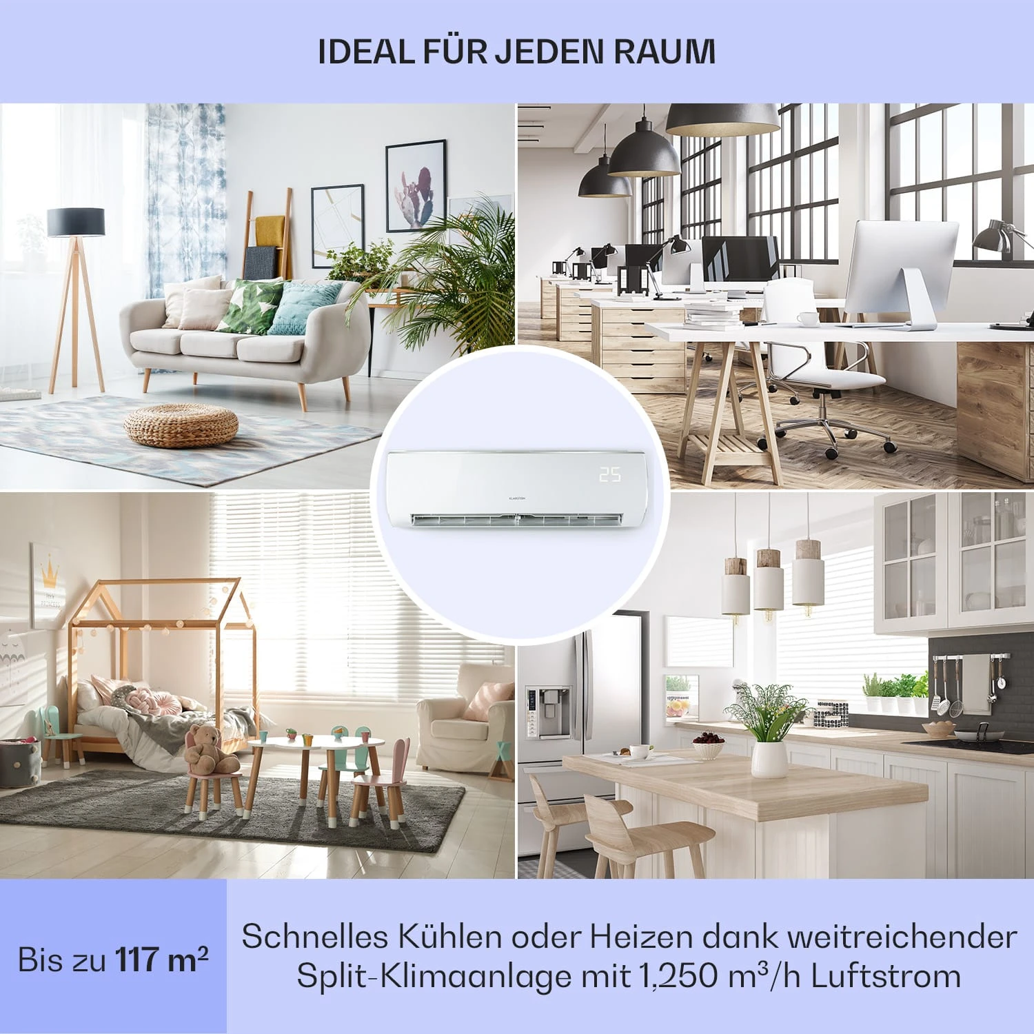 Windwaker Eco Split-Klimaanlage 24000 BTU/7 KW Luftdurchsatz 1250 M³/h 7 Windwaker Eco Split-Klimaanlage 24000 BTU/7 KW Luftdurchsatz 1250 M³/h – Bild 5