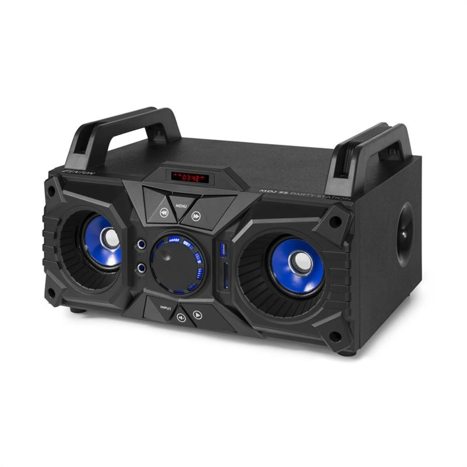 MDJ95 Party Station Bluetooth USB/SD/AUX Akku Schwarz 9 MDJ95 Party Station Bluetooth USB/SD/AUX Akku Schwarz – Bild 7