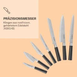 Kitano Plus Messer-Set 9 Tlg. Holzblock Bambus-Schneidebrett Weiß 13 Kitano Plus Messer-Set 9 Tlg. Holzblock Bambus-Schneidebrett Weiß -Haushaltsgeräte Store 10033673 de 0004 logo