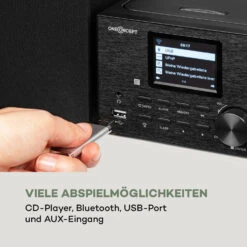 Streamo Stereoanlage Mit Internetradio WLAN DAB+ UKW CD-Player BT -Haushaltsgeräte Store 10033704 de 0007 logo