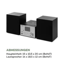 Streamo Stereoanlage Mit Internetradio WLAN DAB+ UKW CD-Player BT Silber -Haushaltsgeräte Store 10033706 de 0012 logo
